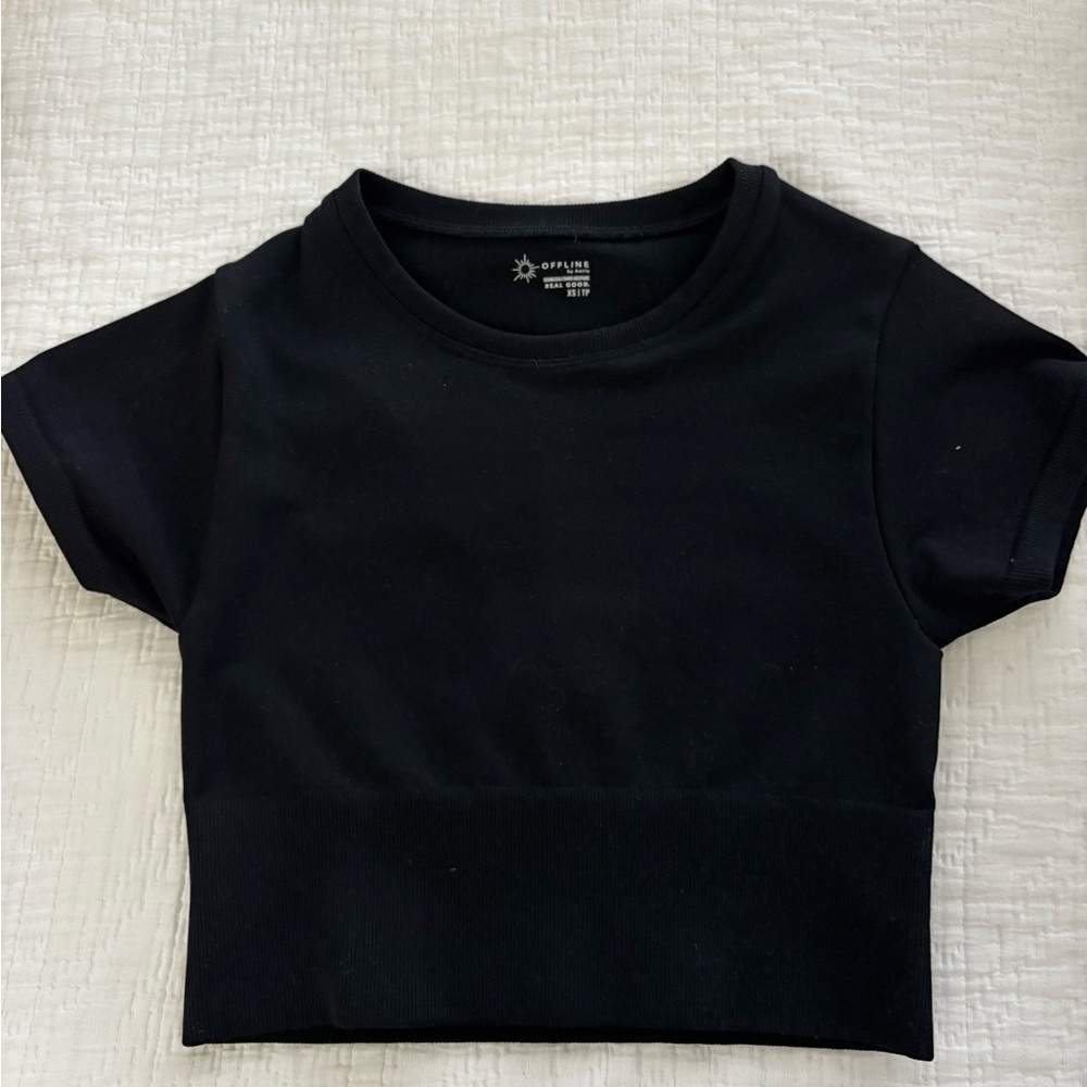 Aerie Classic Black Kids Tee